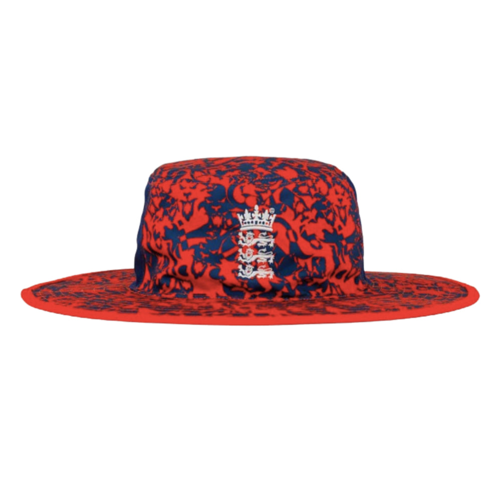 2024 England Cricket T20 Wide Brim Hat (Red)_1