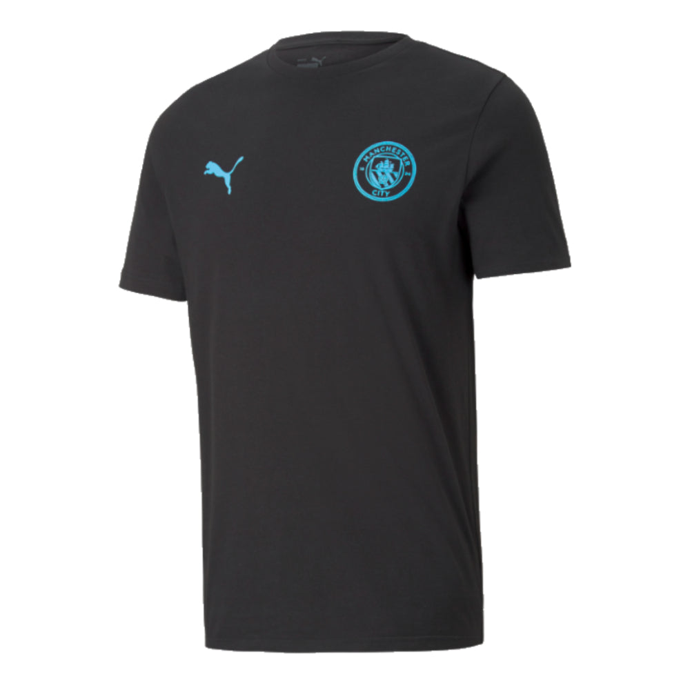 2024-2025 Man City ESS Tee (Black) - Kids_0