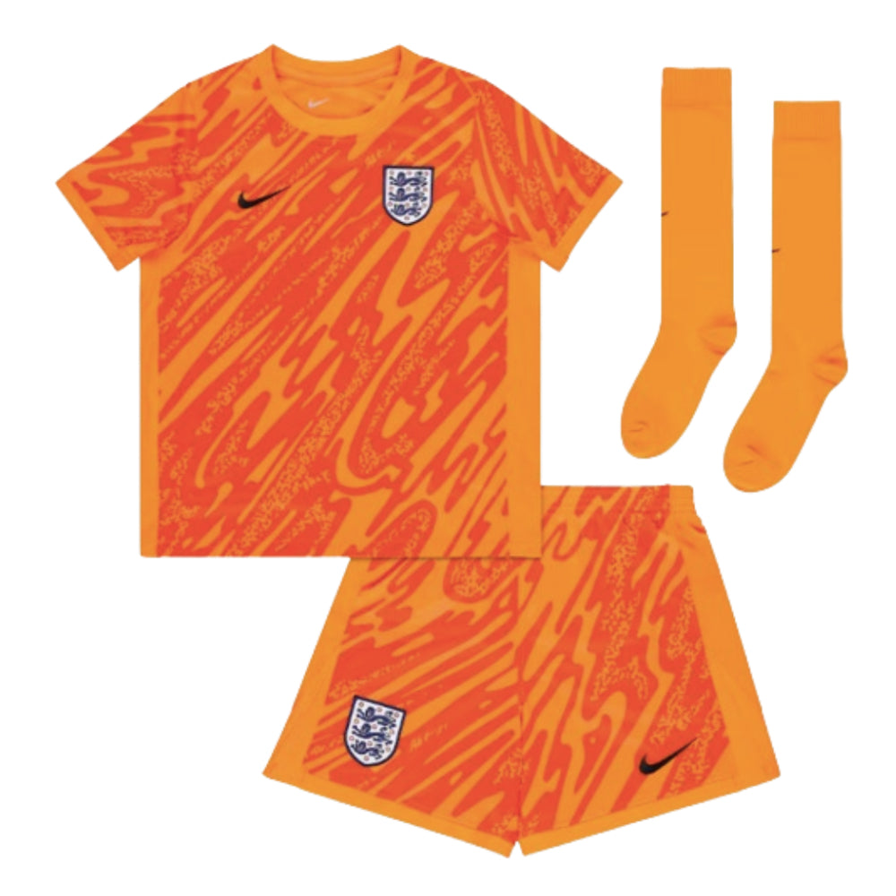 2024-2025 England Home Goalkeeper Mini Kit_0
