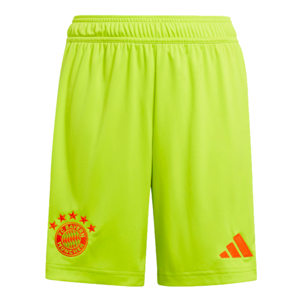 2024-2025 Bayern Munich Home Goalkeeper Shorts (Yellow) - Kids_0