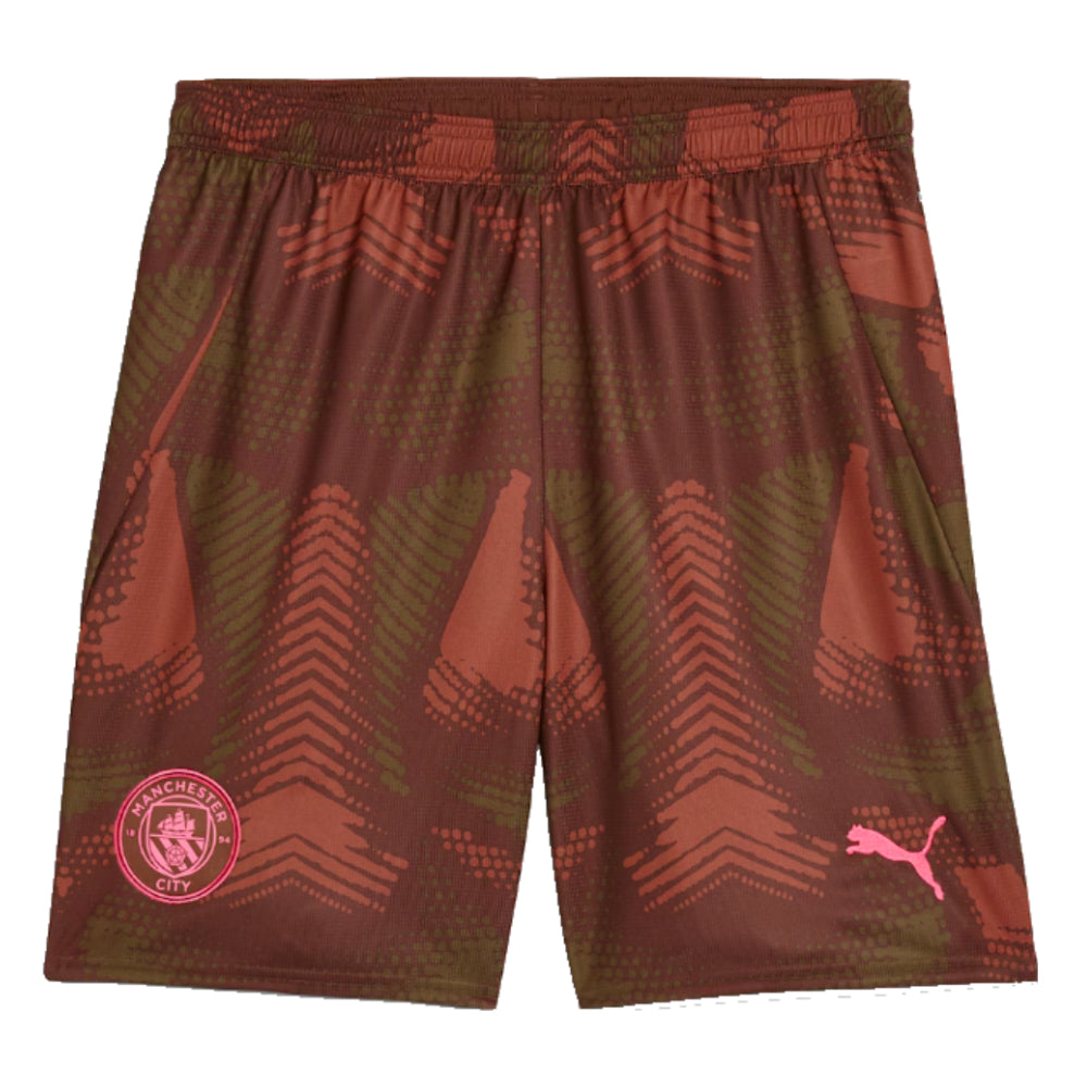 2024-2025 Man City Third Goalkeeper Shorts (Espresso Brown) - Kids_0