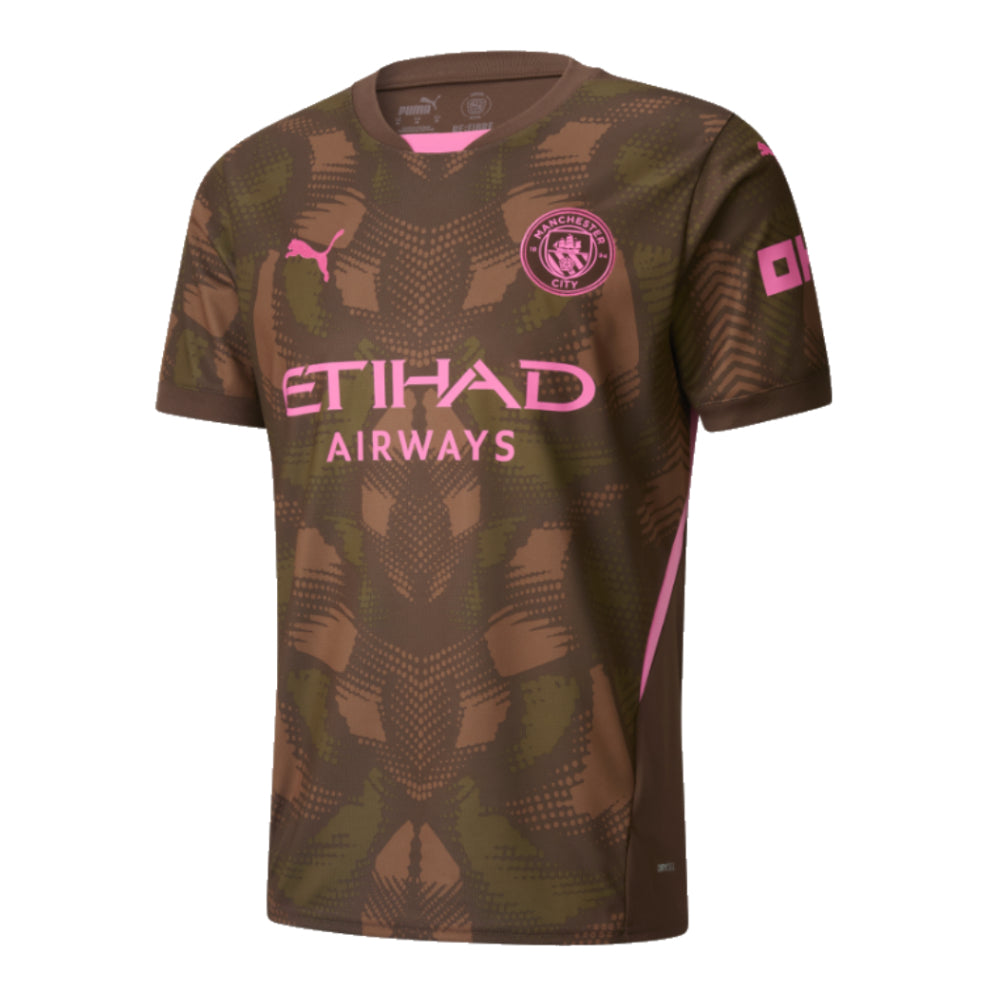 2024-2025 Man City Third Goalkeeper Shirt (Espresso Brown) - Kids_0