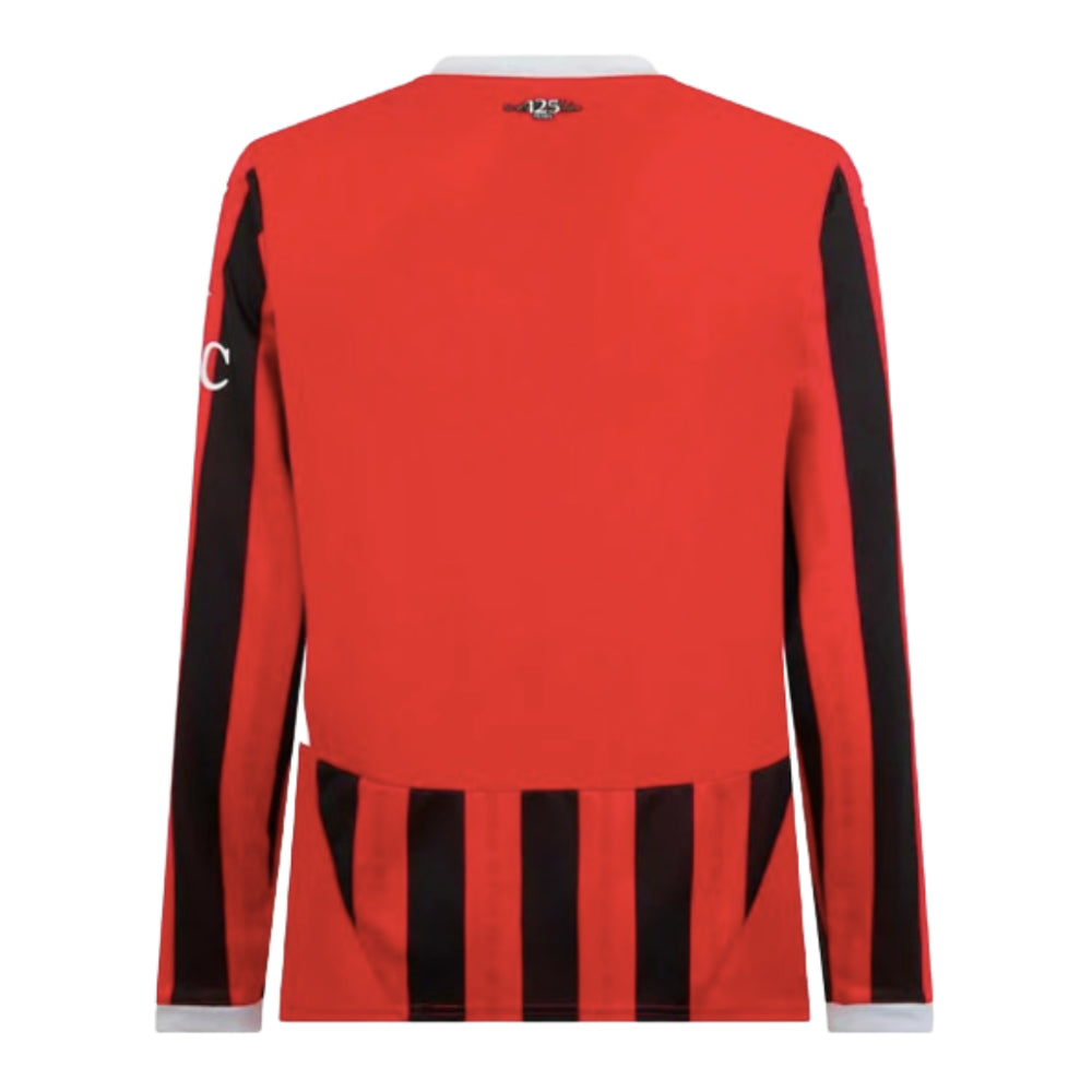 2024-2025 AC Milan Home Long Sleeve Shirt_1