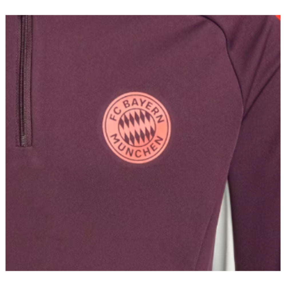 2024-2025 Bayern Munich Training Top (Shadow Maroon) - Kids_1