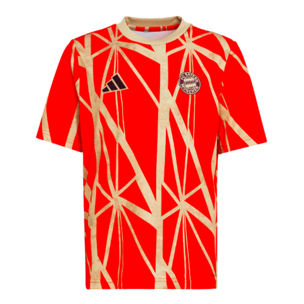 2024-2025 Bayern Munich Pre-Match Shirt (Red) - Kids_0