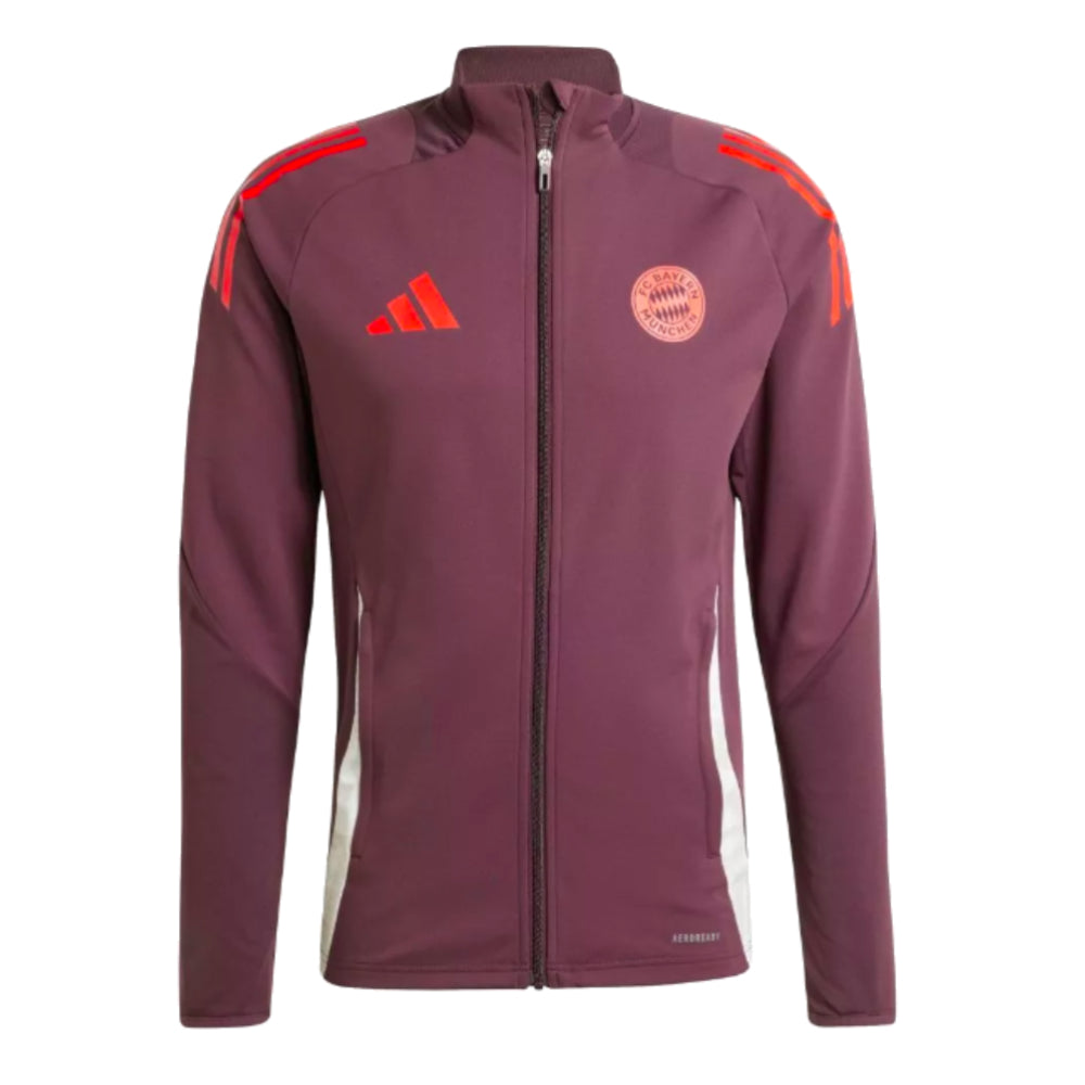 2024-2025 Bayern Munich Track Jacket (Shadow Maroon)_0