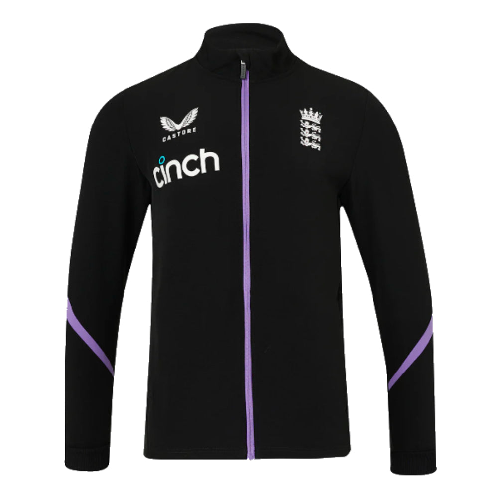 2024 England Cricket Anthem Jacket (Black)_0