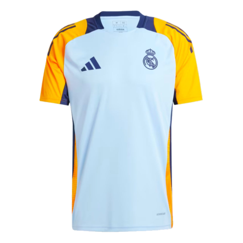 2024-2025 Real Madrid Training Shirt (Glow Blue)_0