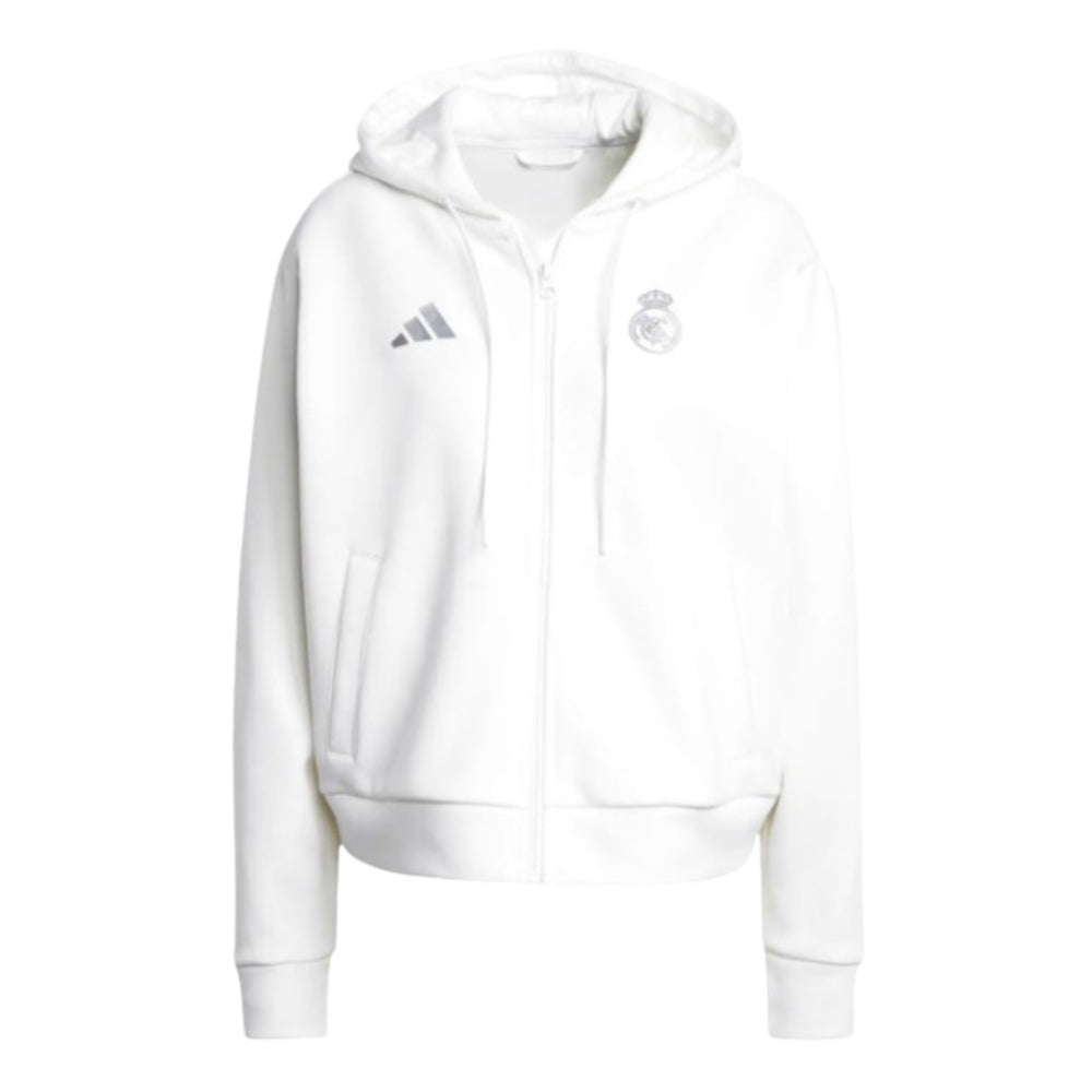 2024-2025 Real Madrid Anthem Jacket (White) - Womens_0