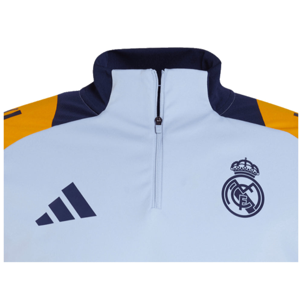 2024-2025 Real Madrid Training Top (Glow Blue)_1