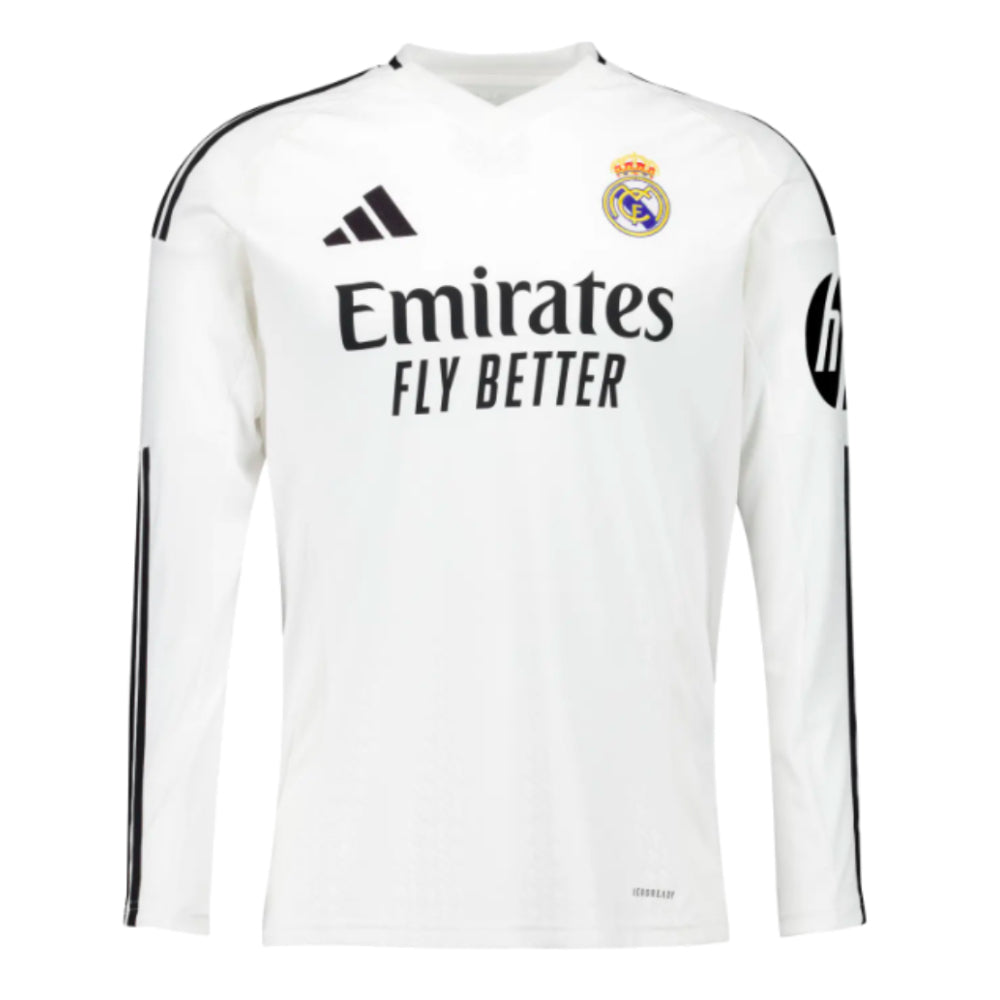 2024-2025 Real Madrid Long Sleeve Home Shirt_0