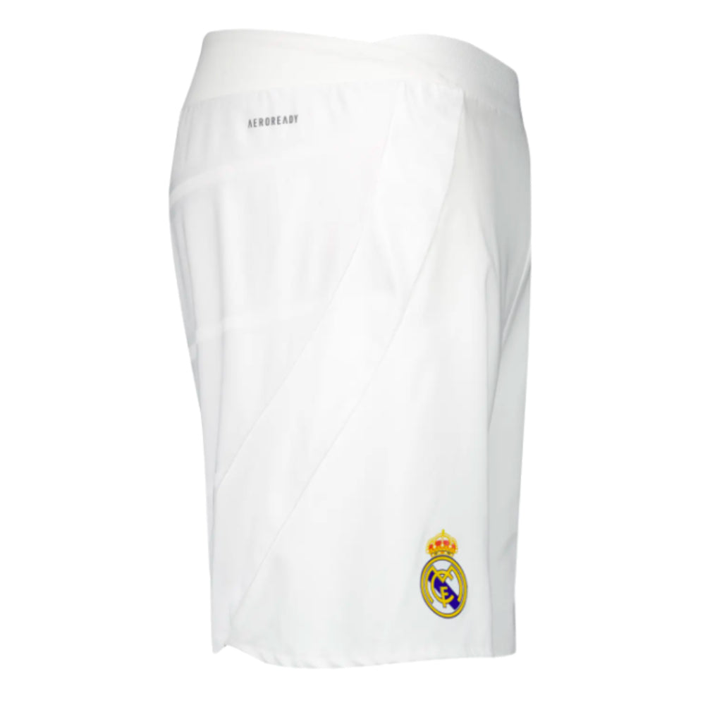 2024-2025 Real Madrid Authentic Home Shorts (White)_1