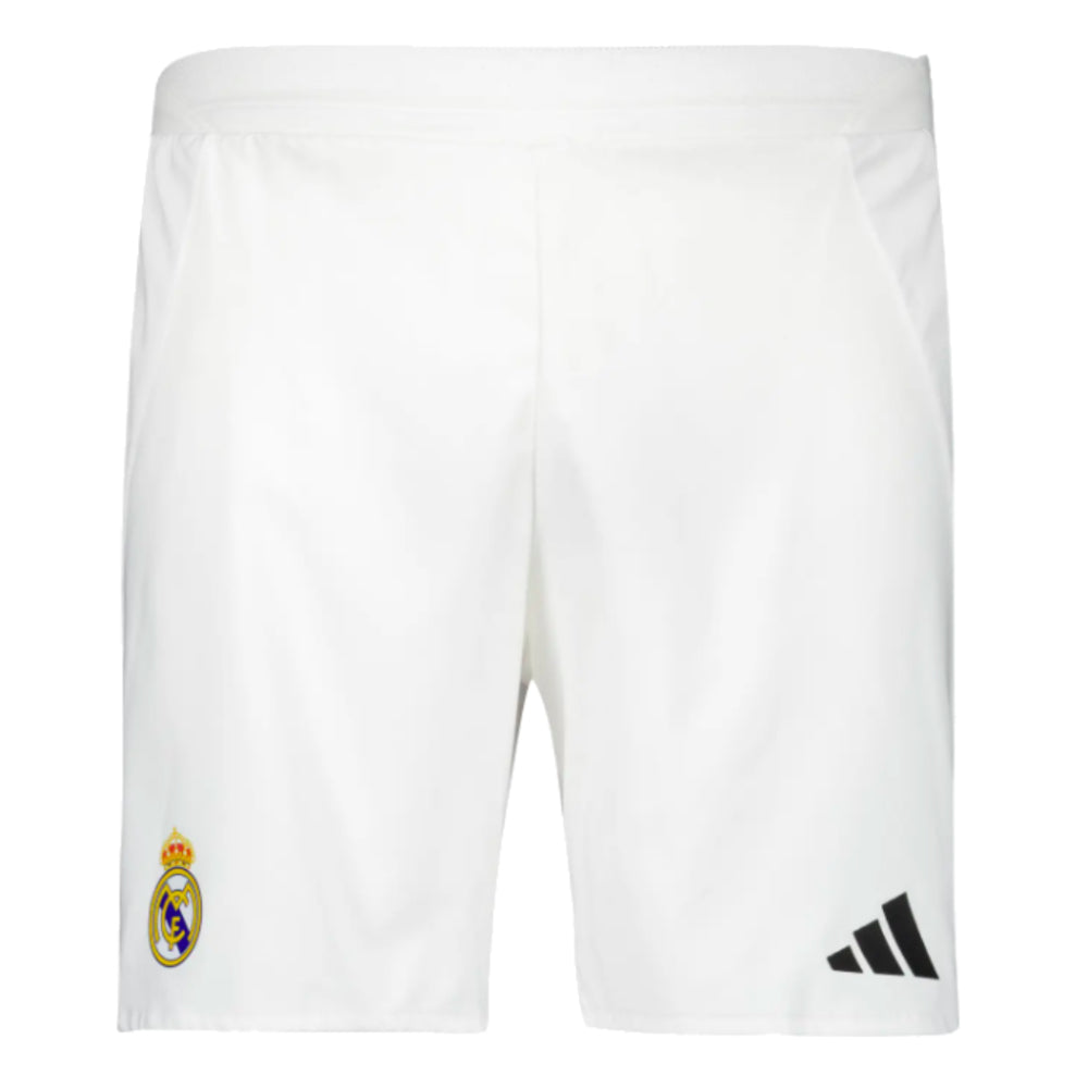 2024-2025 Real Madrid Authentic Home Shorts (White)_0