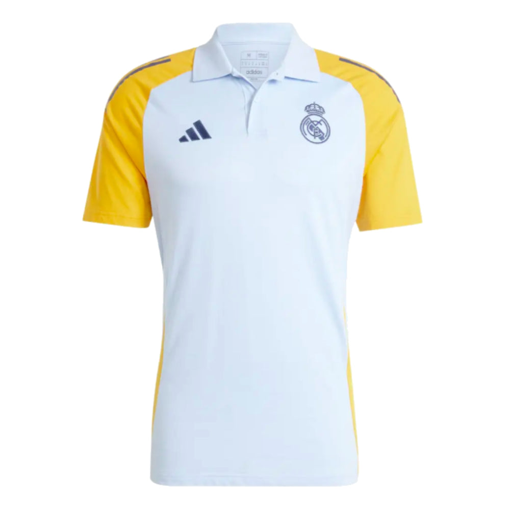 2024-2025 Real Madrid Polo Shirt (Glow Blue)_0