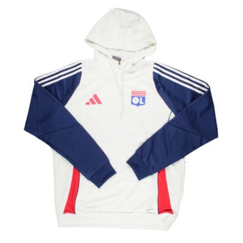 2024-2025 Olympique Lyon Hooded Top (White)_0