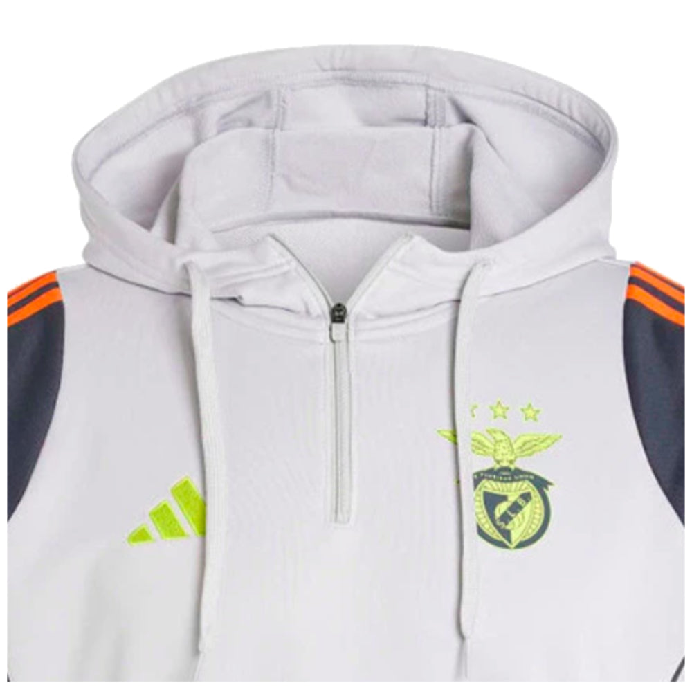 2024-2025 Benfica Hooded Track Top (Grey)_1