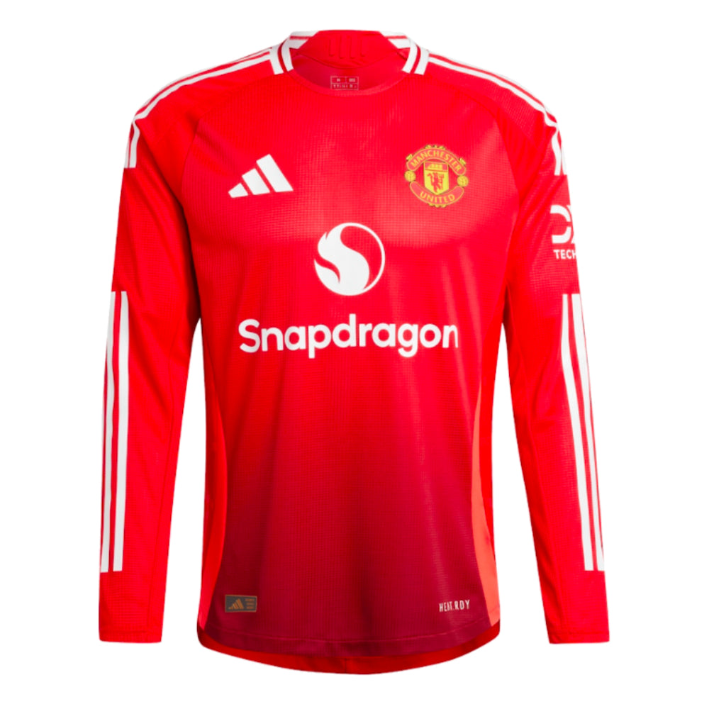 2024-2025 Man Utd Authentic Long Sleeve Home Shirt_0