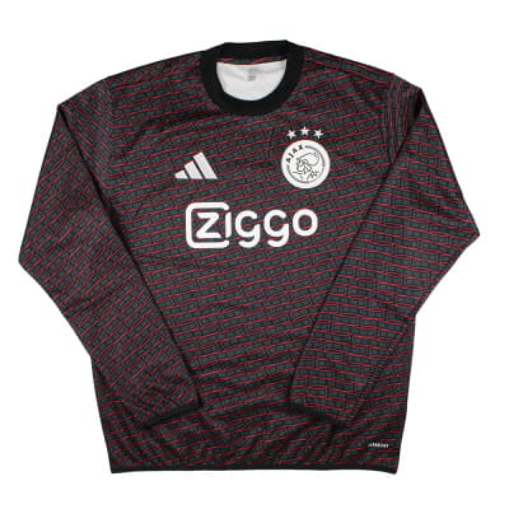 2024-2025 Ajax Pre Match Warm Up Top (Black)_0