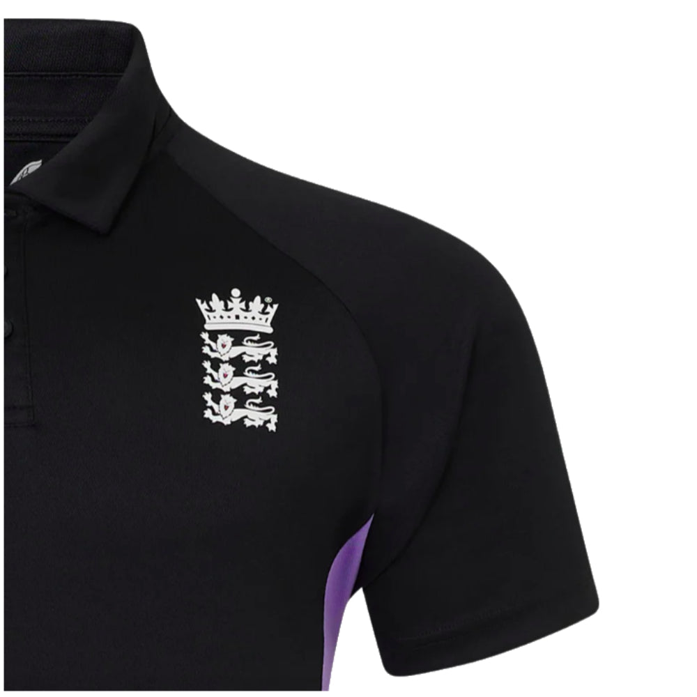 2024-2025 England Cricket Mens Presentation Polo (Caviar)_1