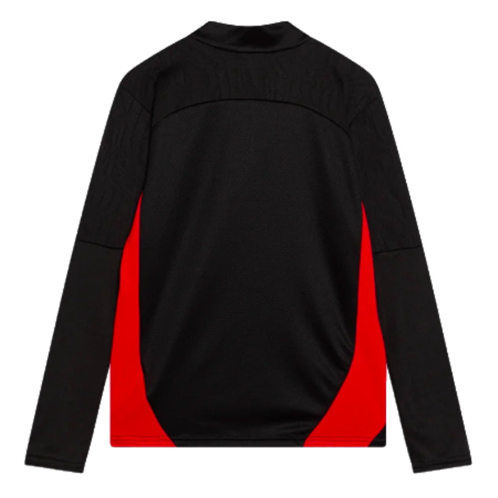 2024-2025 AC Milan Training 1/4 Zip Top (Black) - Kids_2