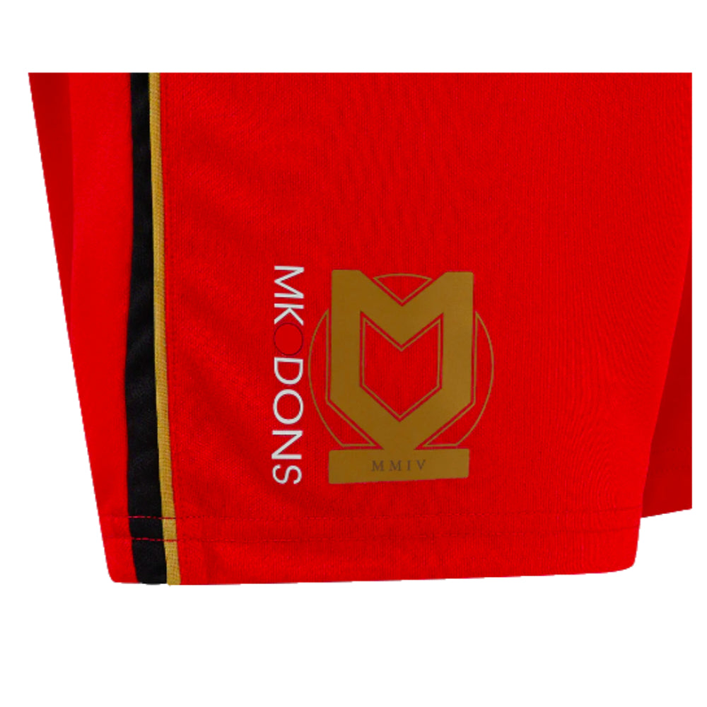 2024-2025 MK Dons Away Shorts (Red) - Kids_2