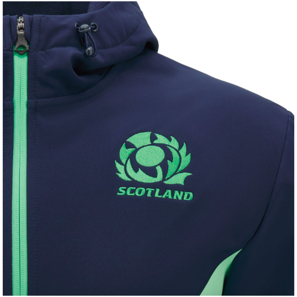 2024-2025 Scotland Rugby Softshell Jacket (Navy-Mint) - Kids_1