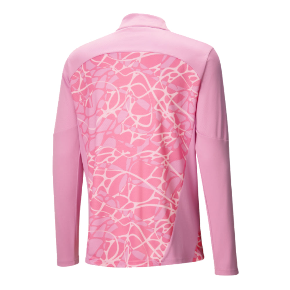 2024-2025 Man City Prematch 1/4 Zip Top (Pink)_1