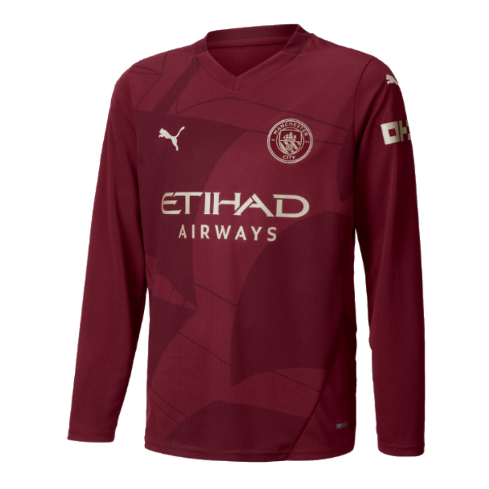 2024-2025 Man City Third Long Sleeve Shirt (Kids)_0