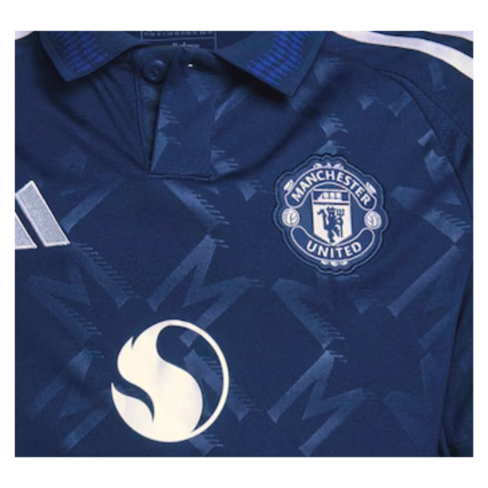 2024-2025 Man Utd Long Sleeve Away Shirt (Kids)_1