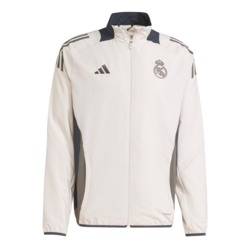 2024-2025 Real Madrid EU Presentation Jacket (Putty Mauve)_0