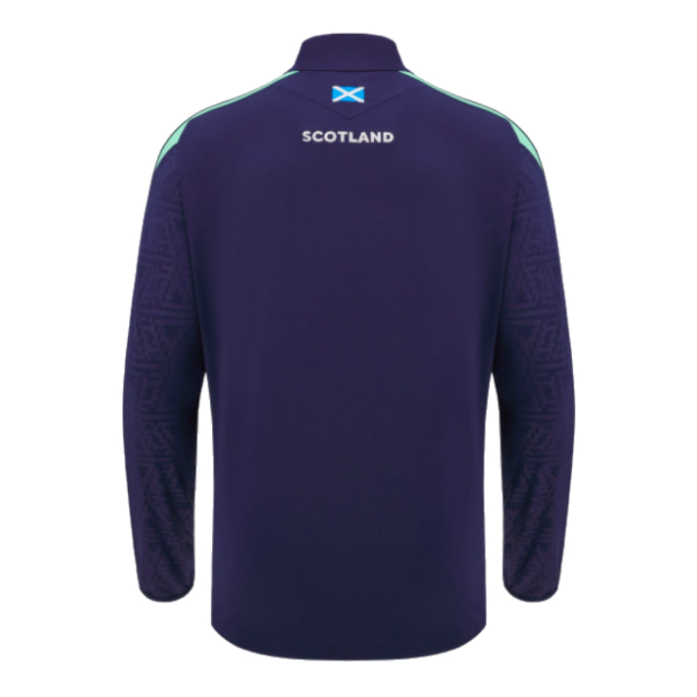 2024-2025 Scotland Rugby Half Zip Training Top (Navy) - Kids_1