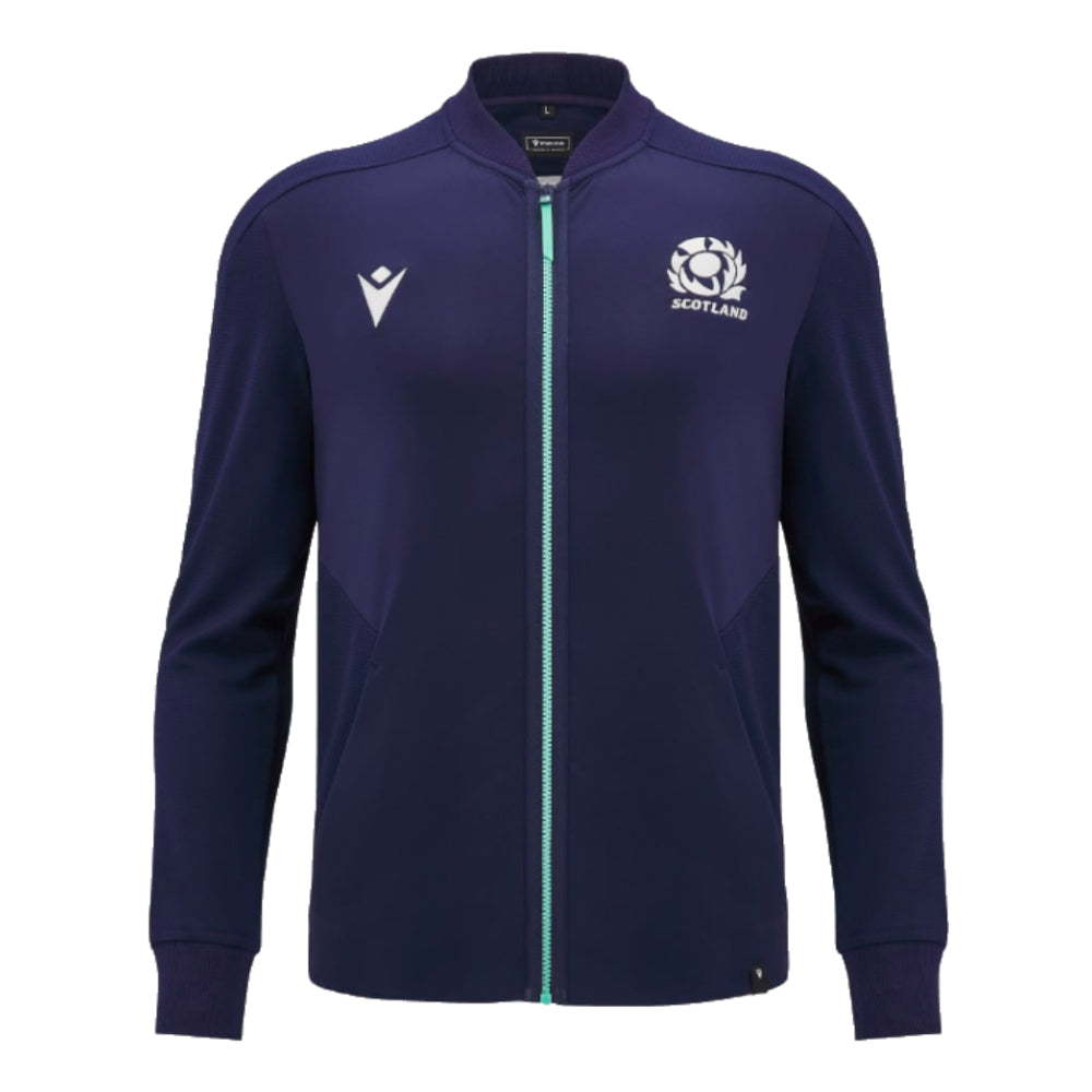 2024-2025 Scotland Rugby Anthem Full Zip Top (Navy)_0