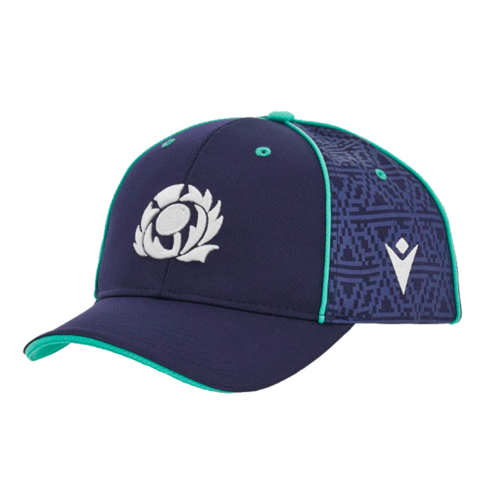 2024-2025 Scotland Rugby Baseball Cap Curved Visor (Navy)_0