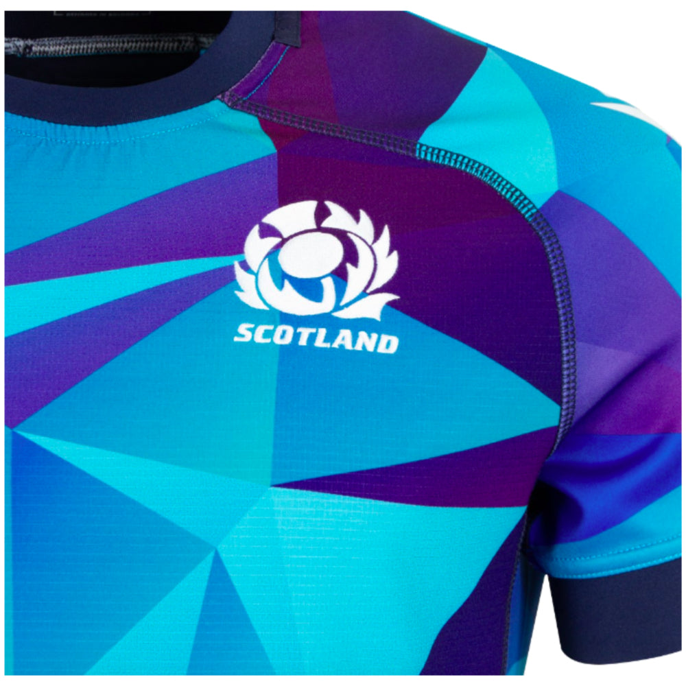 2024-2025 Scotland Rugby Training Jersey (Blue) - Kids_2