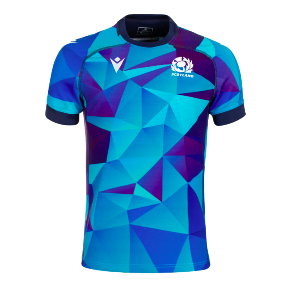 2024-2025 Scotland Rugby Training Jersey (Blue) - Kids_0