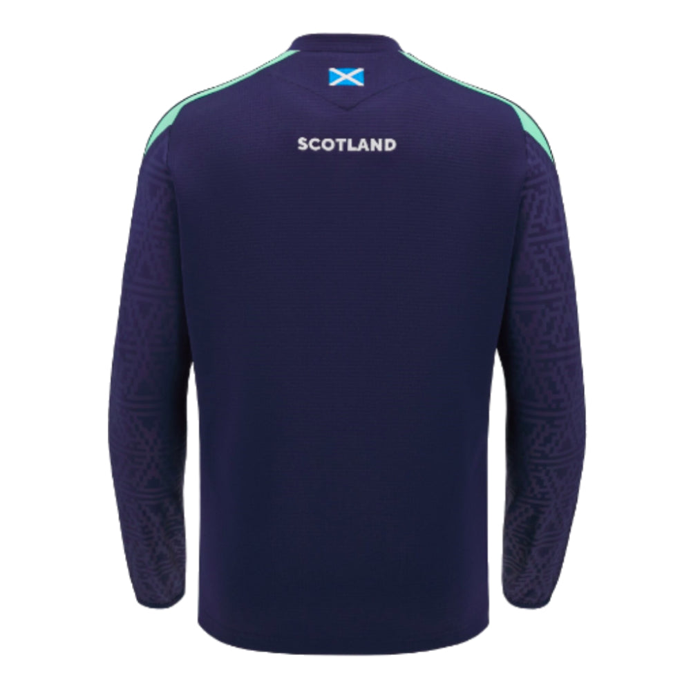 2024-2025 Scotland Rugby Training Round Neck Top (Navy) - Kids_2