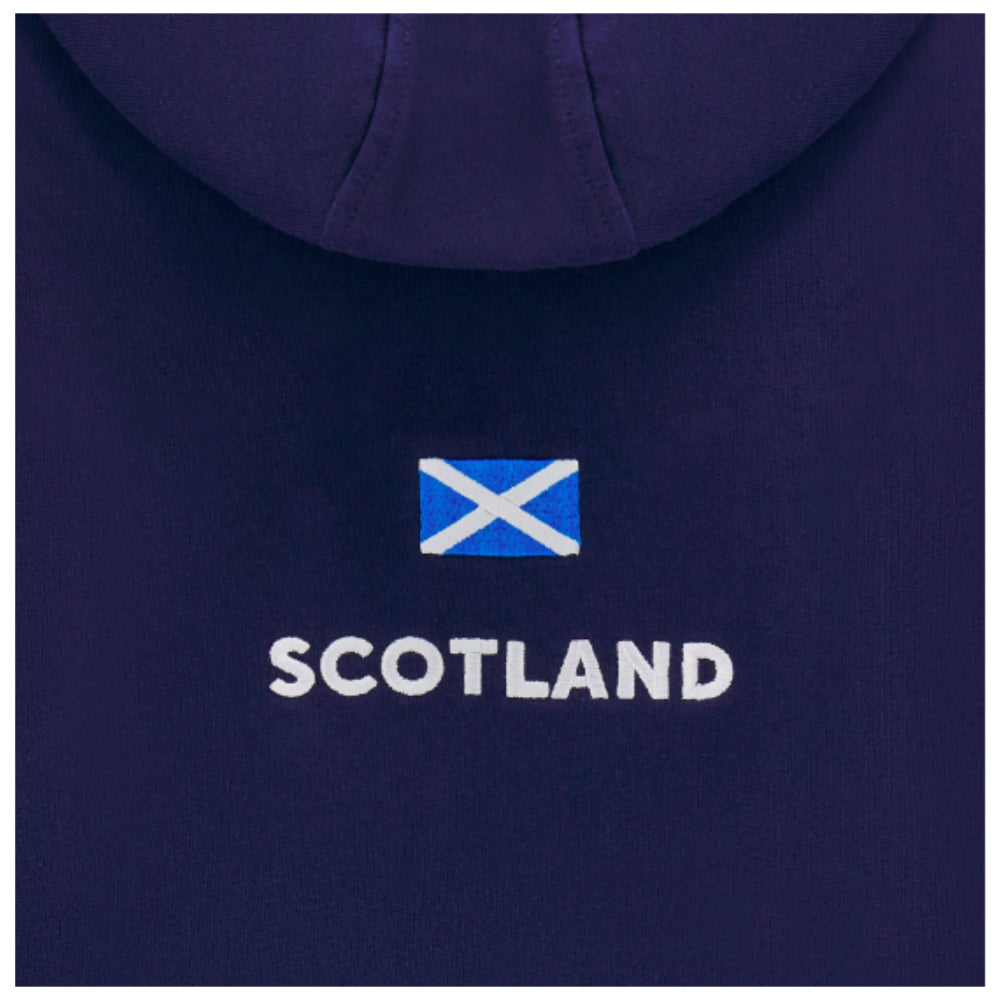 2024-2025 Scotland Rugby Cotton Full Zip Hoodie (Navy) - Womens_3