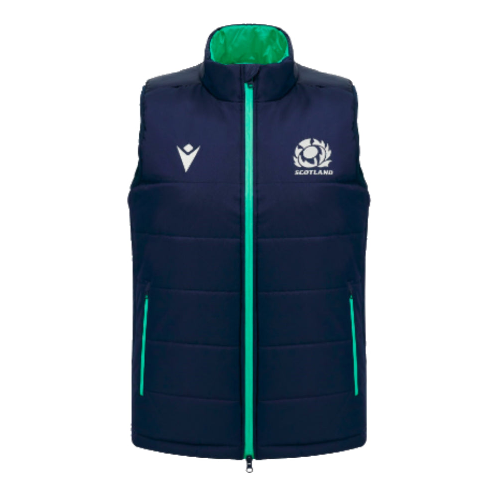 2024-2025 Scotland Rugby Padded Gilet (Navy) - Kids_0