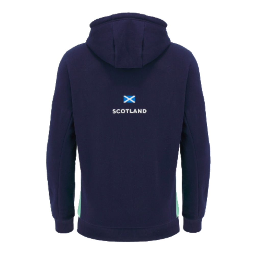 2024-2025 Scotland Rugby Travel Hooded Sweatshirt (Navy) - Kids_2