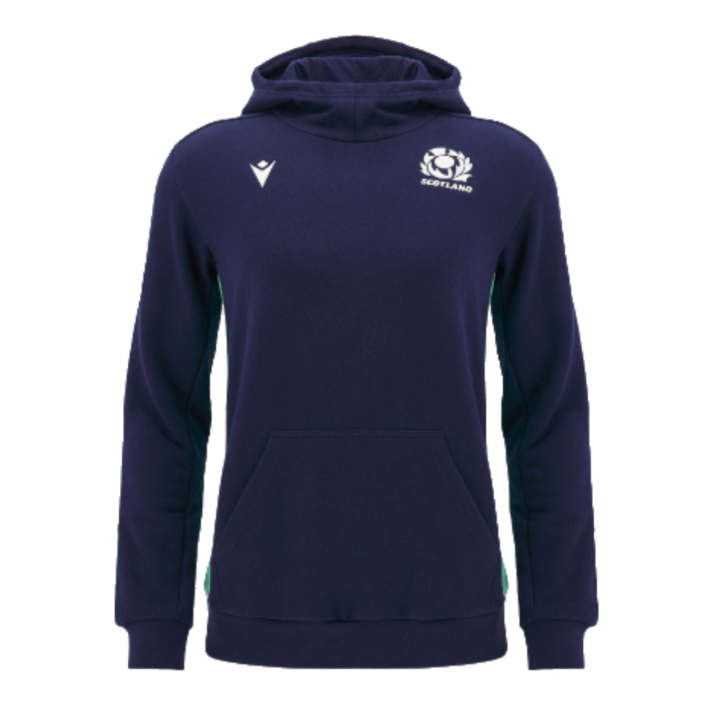 2024-2025 Scotland Rugby Travel Hooded Sweatshirt (Navy) - Kids_0