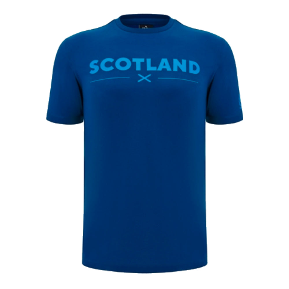 2024-2025 Scotland Rugby Leisure Cotton T-Shirt (Navy)_0