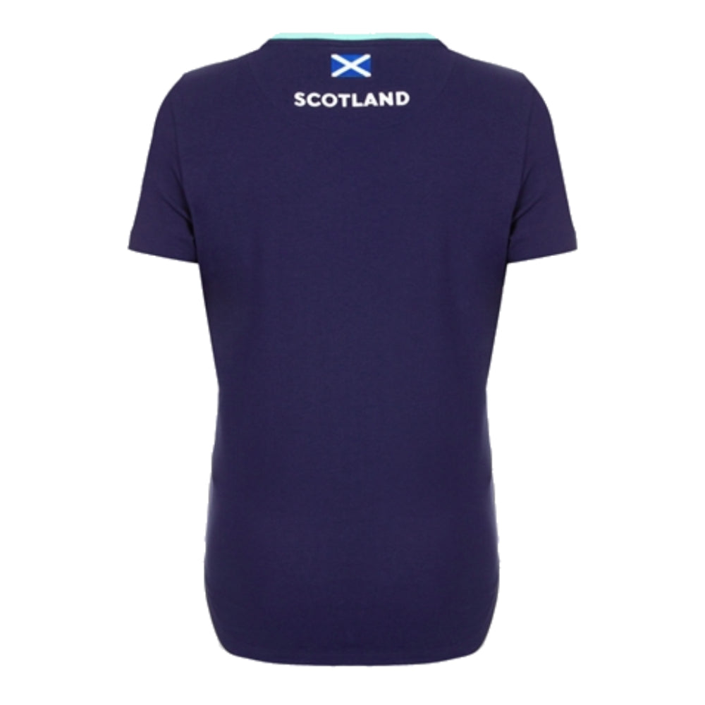 2024-2025 Scotland Rugby Cotton T-Shirt (Navy) - Womens_1