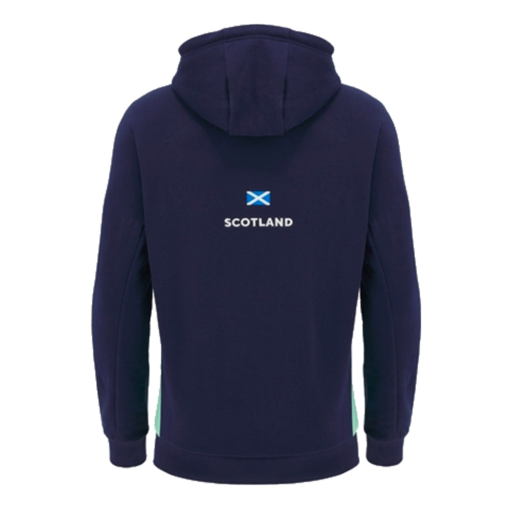 2024-2025 Scotland Rugby Travel Hooded Sweatshirt (Navy)_1