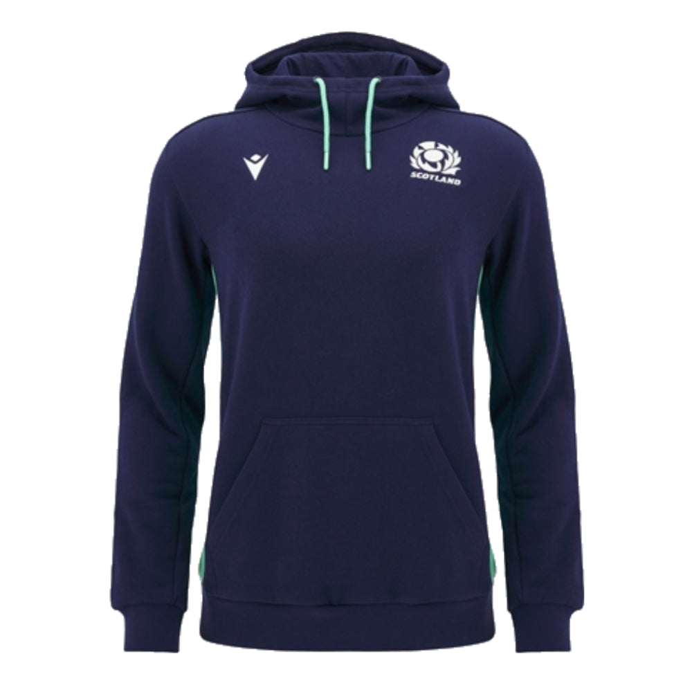 2024-2025 Scotland Rugby Travel Hooded Sweatshirt (Navy)_0