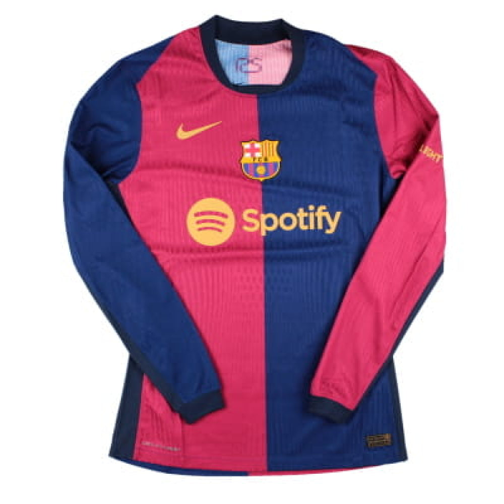 2024-2025 Barcelona Vapor Home Long Sleeve Shirt_0