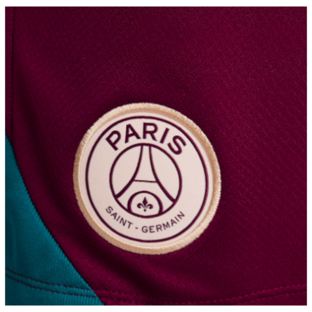 2024-2025 PSG Away Shorts (Burgundy)_2