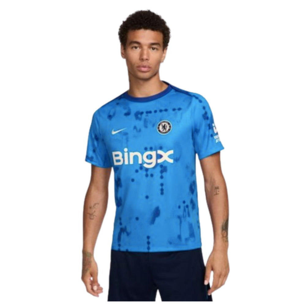 2024-2025 Chelsea Academy Pro Pre-Match Shirt (Blue)_0