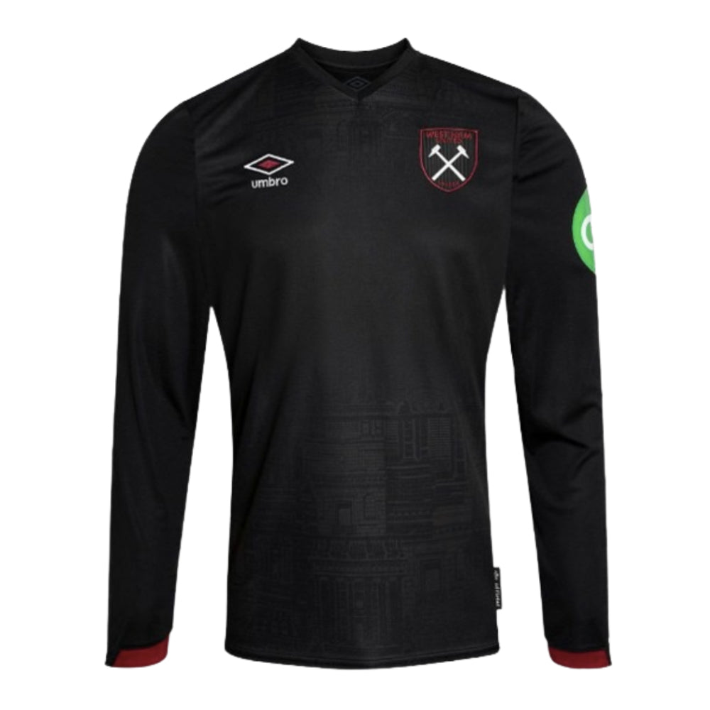 2024-2025 West Ham Long Sleeve Away Shirt (Kids)_0