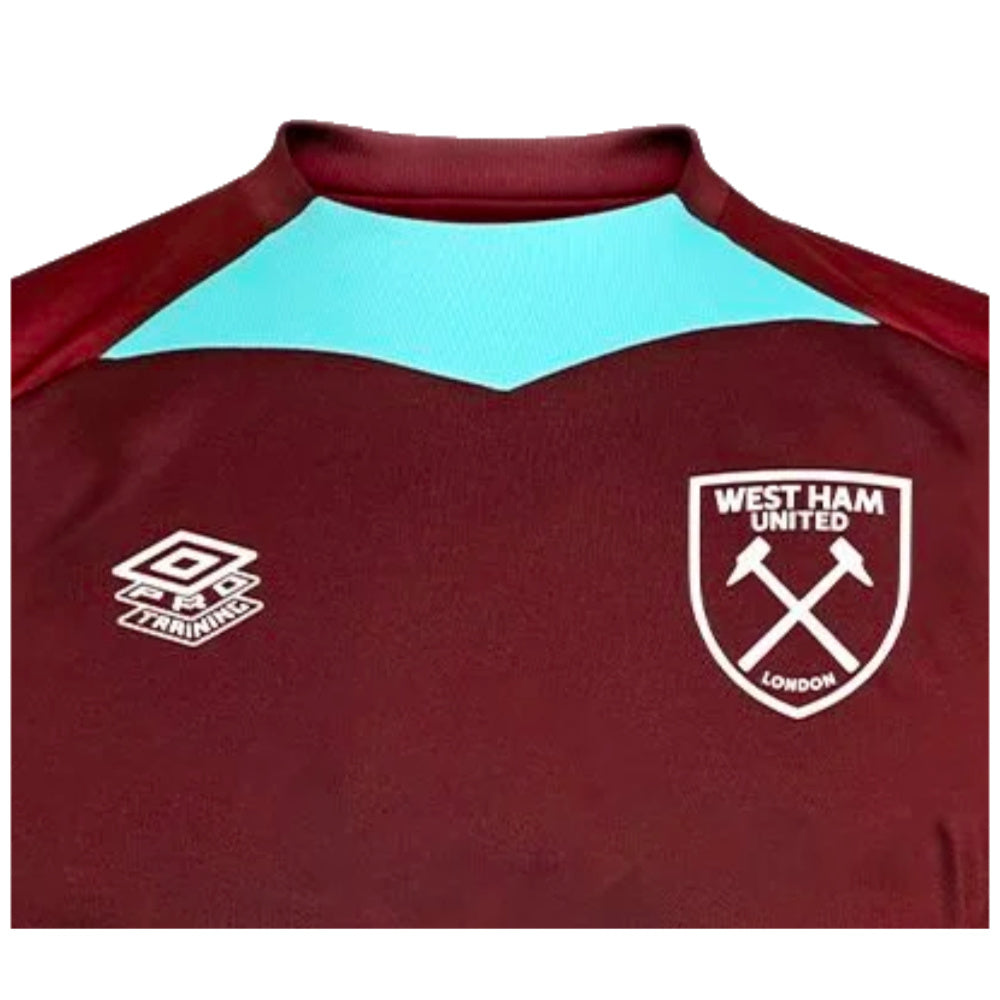 2024-2025 West Ham Training Jersey (Wine) - Kids_1