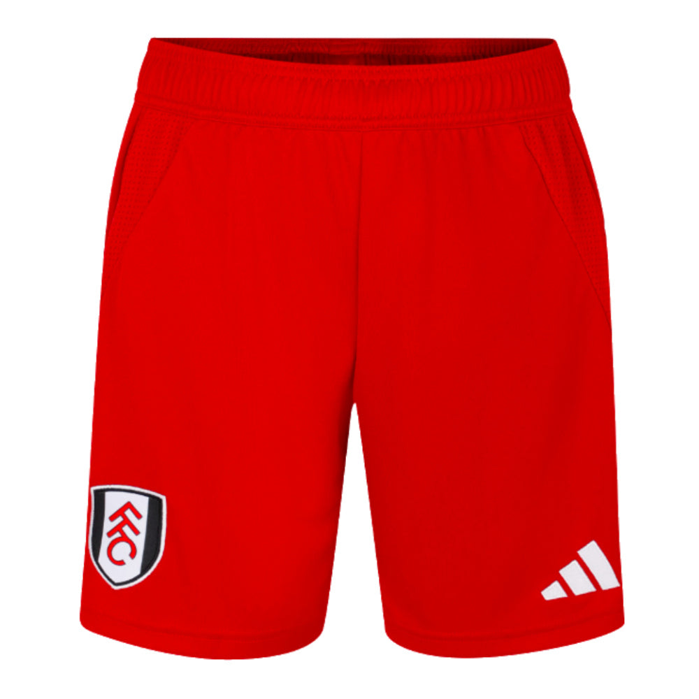 2024-2025 Fulham Away Shorts (Red) - Kids_0